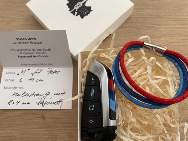 Geschenk für den BMW-Fahrer - das M-Armband